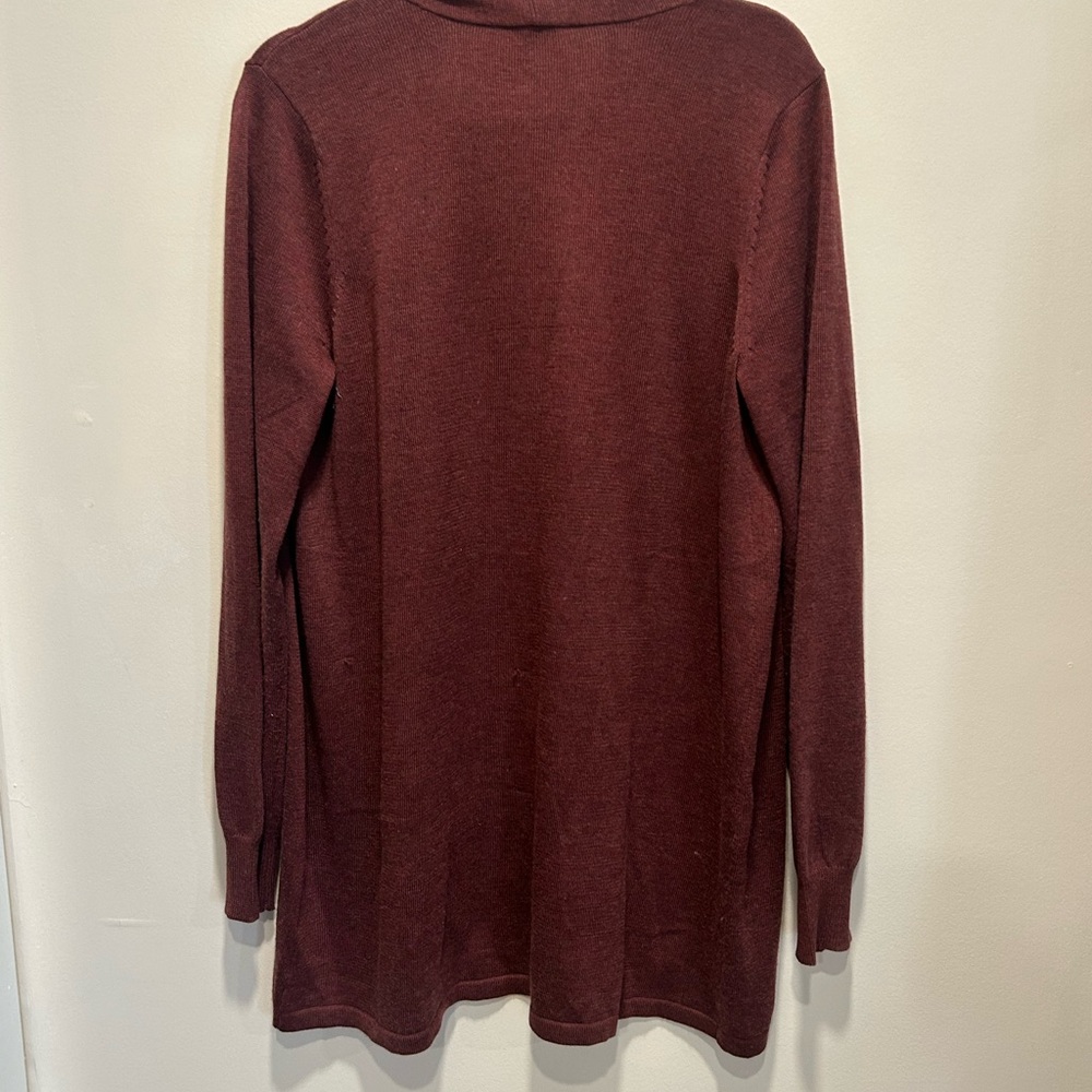 Ella Moss Burgundy Knit Cardigan - Picture 5 of 8